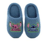 Leomil Lilo & Stitch Pantuflas niñas Pantuflas niños 38, Ideal para el jardín de infancia o el hogar, Azul