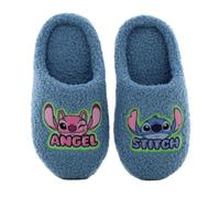 Leomil Lilo & Stitch Pantuflas niñas Pantuflas niños 37, Ideal para el jardín de infancia o el hogar, Azul