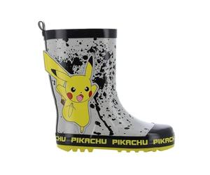 Leomil Pokémon Botas de lluvia Botas de lluvia niños 28, Para días lluviosos, Gris