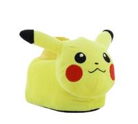Leomil Pokémon Pantuflas niños Pantuflas 3D de peluche 28, Ideal para todas las superficies en casa, Amarillo