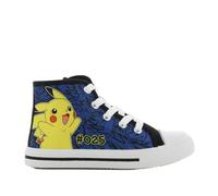 Leomil Pokémon Zapatos niños Zapatos Pikachu 26, Ideal para la Escuela y el Tiempo Libre, Negro
