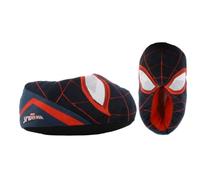 Leomil Spiderman Pantuflas niños Pantuflas 3D de peluche 28, Ideal para todas las superficies en casa, Negro