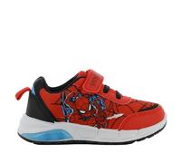 Leomil Spiderman - Zapatillas infantiles de 2 a 8 años, con luz, LED Marvel para niño, ideales para la escuela y el tiempo libre, rojo y azul, 28 EU