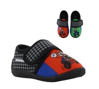 Leomil Super Mario Pantuflas Pantuflas niños niño 27, Ideal para el jardín de infancia o el hogar, Negro