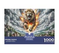 León 1000 Piece Jigsaw Puzzle For Adults Challenging Game Stress Relief Puzzle Exercise The Memory of The Brain for Men, Women, Elders, Seniors 38x26cm/1000pcs