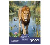 León 1000 Piece Jigsaw Puzzles for Adults Challenging & Brainteasing Jigsaw Puzzle Animaleses Home Decoration for The Whole Family 38x26cm/1000pcs