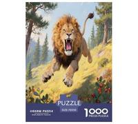 León 1000 Piece Puzzle Games for Adults Challenging & Brainteasing Jigsaw Puzzle Animaleses Home Decors for The Whole Family 70x50cm/1000pcs