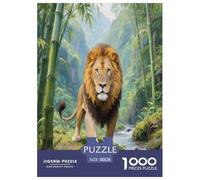 León 1000 Piece Puzzle Games for Adults Challenging & Brainteasing Jigsaw Puzzle Animaleses Home Decoration for The Whole Family 38x26cm/1000pcs