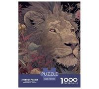 León 1000 Piezas Rompecabezas Juego De Familia Clásico Vida Silvestre Puzzles Juego De Desafío Único para Regalos De Viaje, Presente 70x50cm/1000pcs