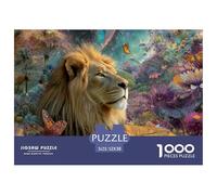León 1000 Piezas Rompecabezas Juego De Familia Creativo Vida Silvestre Puzzles Bonita Decoración Rompecabezas para Regalos De Viaje, Presente 52x38cm/1000pcs
