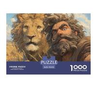 León 1000 Piezas Rompecabezas Juego De Familia Impresionante Vida Silvestre Puzzle Bonita Decoración Rompecabezas para Regalos De Viaje, Presente 70x50cm/1000pcs