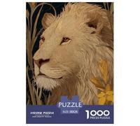 León 1000 Piezas Rompecabezas Juego De Familia Impresionante Vida Silvestre Puzzle Bonita Decoración Rompecabezas para Regalos De Viaje, Presente 38x26cm/1000pcs