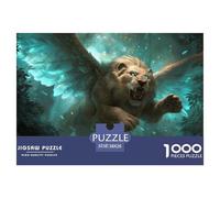 León 1000 Piezas Rompecabezas Juego De Familia Impresionante Vida Silvestre Puzzles Bonita Decoración Rompecabezas para Adultos Y Niños 38x26cm/1000pcs