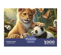 León 1000 Piezas Rompecabezas para Adultos Muebles y decoración Mural Diversión, Desafío y Estimulante mentalmente Rompecabezas para Adultos - Descubre El Puzzle Juegos educativos Puzzle70x5