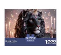 León 1000 Piezas Rompecabezas para Adultos Muebles y decoración Mural Diversión, Desafío y Estimulante mentalmente Rompecabezas para Adultos - Descubre El Puzzle Juegos educativos Puzzle38x2
