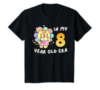 León 8º cumpleaños en mi era de 8 años lindo animal divertido Camiseta