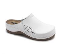 LEON 930 Zuecos Mules Zapatillas Zapatos, Mujer, Blanco, EU 40