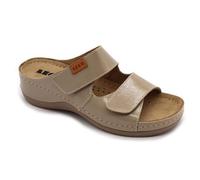 LEON 931 Sandalias Zuecos Mules Zapatillas Zapatos, Mujer, Capuchino, EU 37