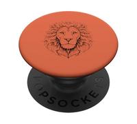 León Africano Gato Safari Vida Silvestre PopSockets PopGrip Adhesivo