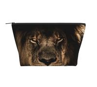 León Africano Salvaje Felino Mane Primer Plano Vida Silvestre, Bolsa de artículos de tocador Bolsa de Maquillaje Bolsa de cosméticos Bolsa de artículos de tocador de Viaje portátil
