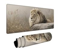 LeóN Alfombrilla Ratón Gaming 700x400x3mm, Alfombrilla Escritorio XXL Planta, Tapete Escritorio con Base de Goma Antideslizante, Mouse Pad con Bordes Cosidos, Accesorios Gaming, para Portatil 6-6088