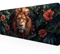LeóN Alfombrilla Ratón XXL 100 x 50 cm, Mouse Pad Negro Alfombrilla Ratón Gaming con Superficie Suave y Base de Goma Antideslizante, Gaming Mousepad Mejora La Precisión y La Velocidad PjY5097 1-H
