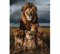 LeóN Animal Puzzle 3000 Piezas, Rompecabezas Adultos Puzzle, 3D Un Rompecabezas, Desafiante Puzzles de Decoración Juego de, Juego Educativo para Toda la Familia, para Regalo Decoración FNKL7-279