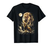 León Aullando a la Luna Meme Camiseta
