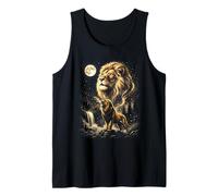 León Aullando a la Luna Meme Camiseta sin Mangas