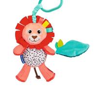 León con Cascabel Ravensburger 4850 Play+, Peluche con sonajero, Clip para Fijar, Juguete para bebés a Partir de 0 Meses, pequeño Regalo