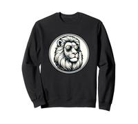 León con gafas de sol divertido león africano zoólogo zoológico Sudadera