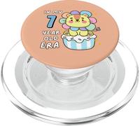 León de 7º cumpleaños en mi era de 7 años lindo animal divertido PopSockets PopGrip para MagSafe