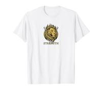 León de Cartas del Tarot de Camiseta gráfica económica, Hombre, Blanco, L