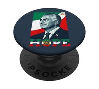 León de Irán y Bandera del Sol Shir o Khorshid Emblema Reza Pahlavi Era PopSockets PopGrip Adhesivo