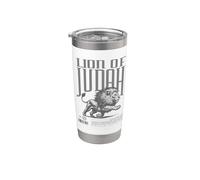 León de Judá Christian Faith Design Lion Art Hombres, Mujeres Vaso térmico de acero inoxidable de doble pared