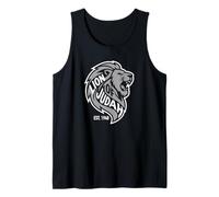León de Judá EST 1948 Símbolo del León Rugido de Israel Camiseta sin Mangas