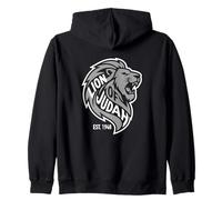 León de Judá EST 1948 Símbolo del León Rugido de Israel Sudadera con Capucha