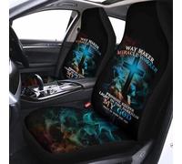 León De Judá Hacedor De Caminos Hacedor De Milagros Cumplidor De Promesas Luz En La Oscuridad Mi Dios 2 Piezas Auto Asiento Delantero Cojín Moda Duradera Cubre De Asiento Delanteros Universal