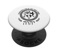 León de Judá Hebreo Israelita Cristiano Judío Africano YHWH PopSockets PopGrip Adhesivo