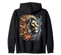 León De Judá Jesús El Mesías Fe Cristiana Sudadera con Capucha