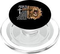 León de Judá Jesús My King Christian Worship Bible Versículo PopSockets PopGrip para MagSafe