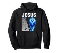 León de Judá Jesús My King Christian Worship Bible Versículo Sudadera con Capucha