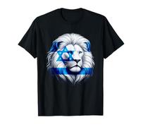 León de Judá Orgullo Judío Bandera Israel Fuerza Unidad Camiseta