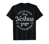 León De Judá Rey Yeshua Jesús El Mesías Fe Cristiana Camiseta