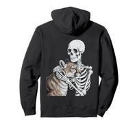 León de montaña Esqueleto Halloween Sudadera con Capucha