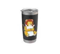 Leon Dormir Almohada Vaso térmico de acero inoxidable de doble pared