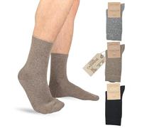 LEON D'ORO Calcetines de cachemira para hombre, calcetines de lana y cachemir térmicos de invierno, fabricados en Italia, idea de regalo de Navidad, Liso ASS1, 40-45
