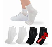 LEON D'ORO Calcetines Sin Elástico Mujer Algodón Ligero 4 Pares, 1 de Regalo Calcetines Hechos en Italia, Talla única