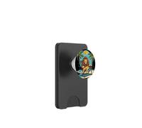 León durmiente en silla para amantes de la playa y las palmeras PopSockets PopWallet para MagSafe