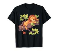 León Durmiente Naturaleza Animal Durmiente León Dormido Camiseta